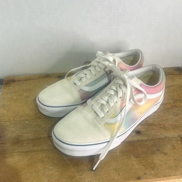 Vans old skool aura shift sneakers low top skater shoes colorful rainbow - Picture 8 of 8